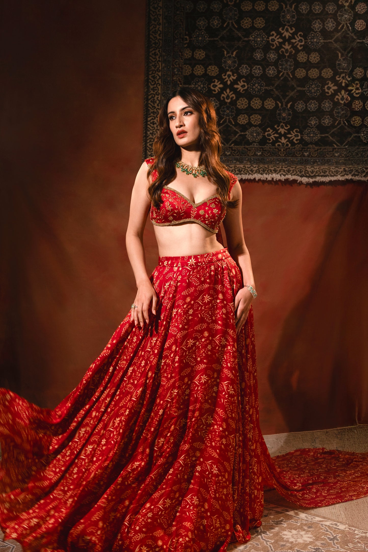 Flame Lehenga Set