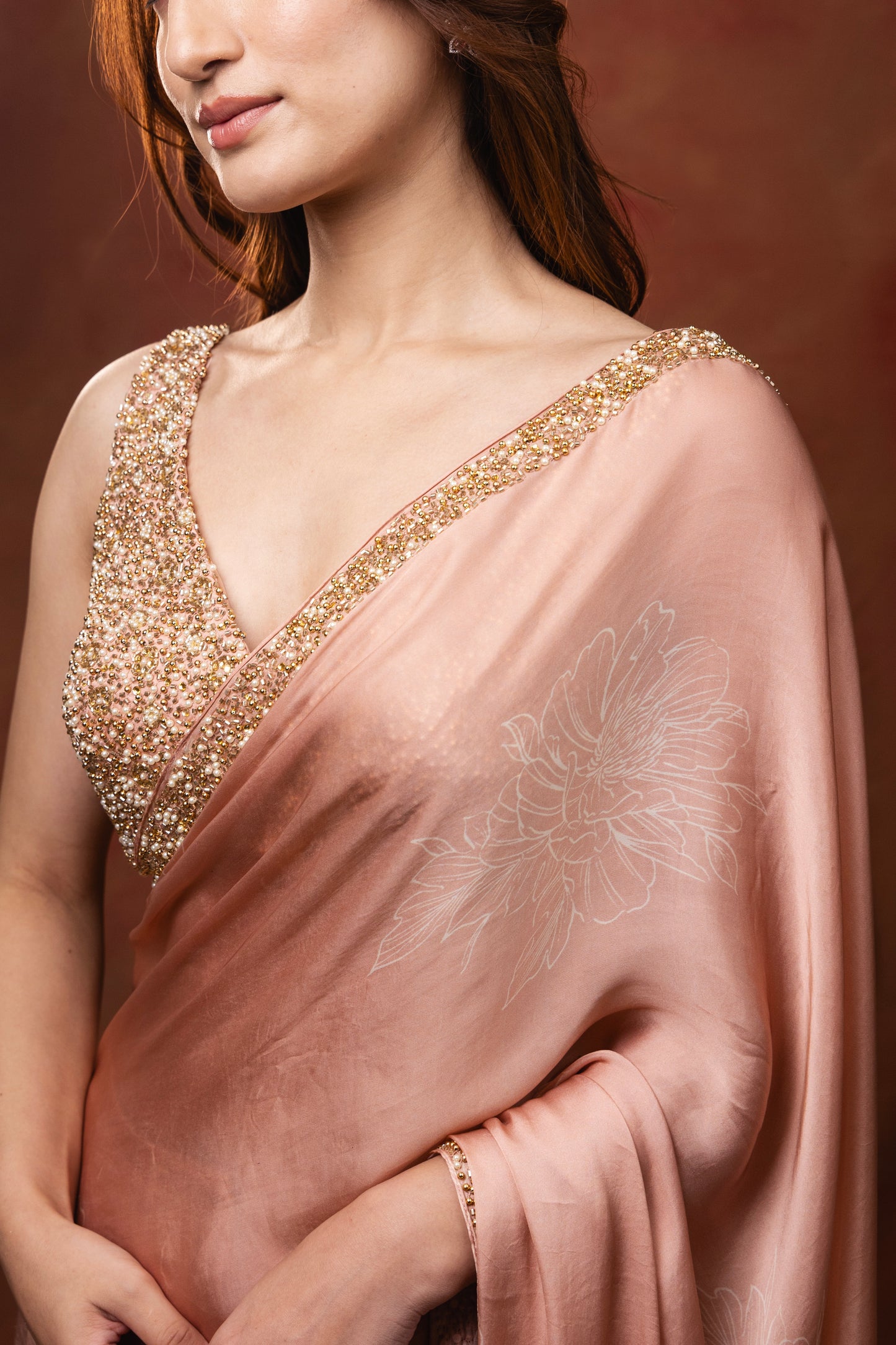 Blush Sari Set